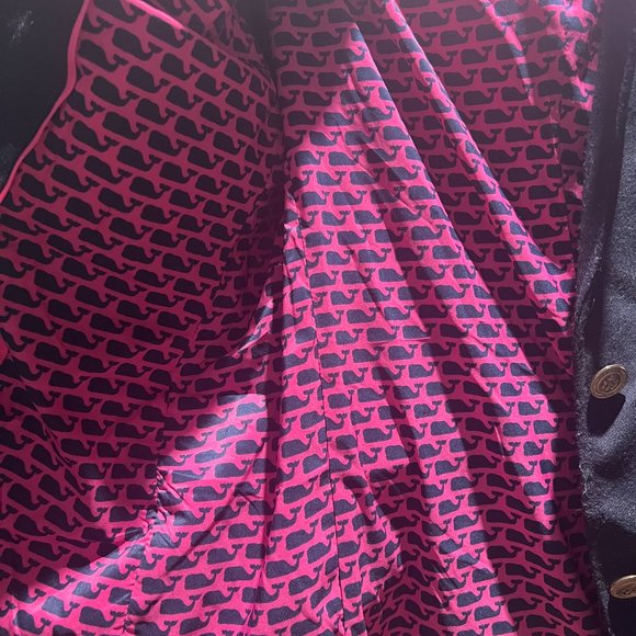 Vineyard Vines Navy Blue Blazer with Pink Trim - Picture 3 of 5